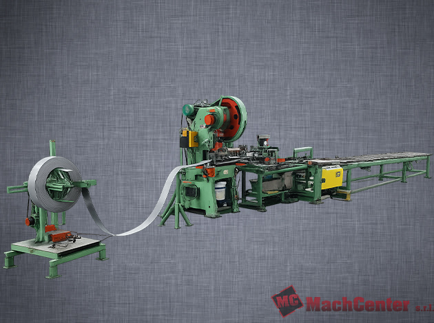 Línea de corte y punzonado de planchuelas de 20 a 100 mm